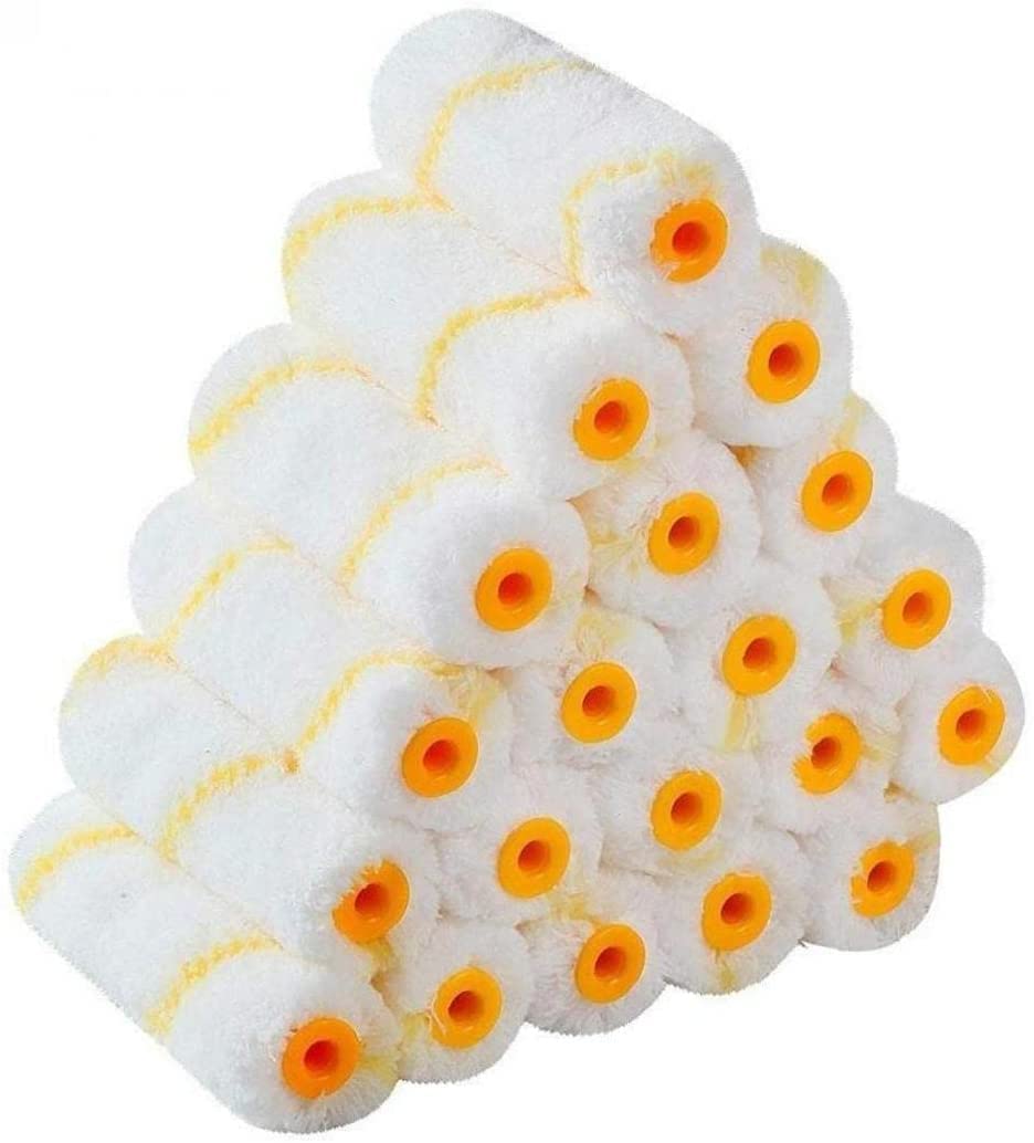 4inch Cotton Microfiber Paint Roller REFFILS (Without Handle) Pack of 20 (B09ZH5Q23M) Amazon Price History, Amazon Price Tracker