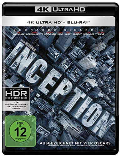 Inception (4K Ultra-HD + 2D-Blu-ray) (2-Disc Version) [Blu-ray]