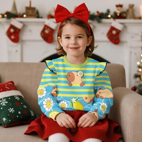 HUIACONG Kids Tee Shirt for Toddler Long Sleeve Tshirts Children Girls Shirts2