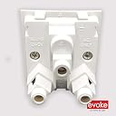 Evoke Rado Polycarbonate Modular 6 & 16 Amp Socket with Safety Shutter [2m] white color Set of 10 Pcs gallery image