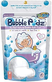 TruKid Bubble Podz, 24-Count, Lavender, Kids Bubble Bath for Sensitive Skin, Bath Bubbles in Water Soluble Pods, Pediatrician & Dermatologist Tested