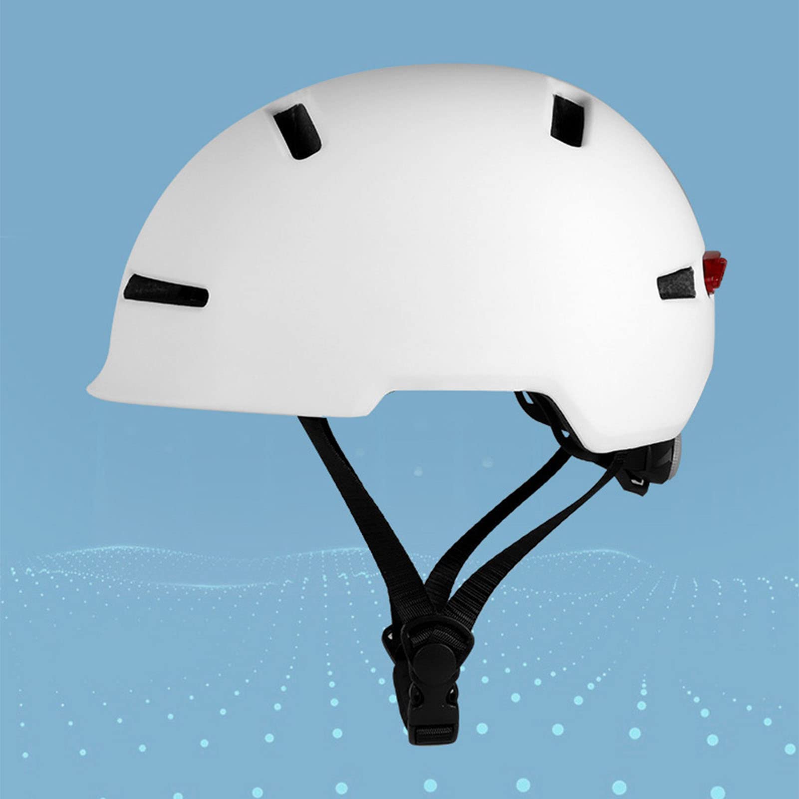 Schimer Casco de bicicleta con luz trasera, recargable USB LED, esfera ajustable, apto para desplazamientos urbanos, ciclismo, ciclismo, adultos, hombres, mujeres