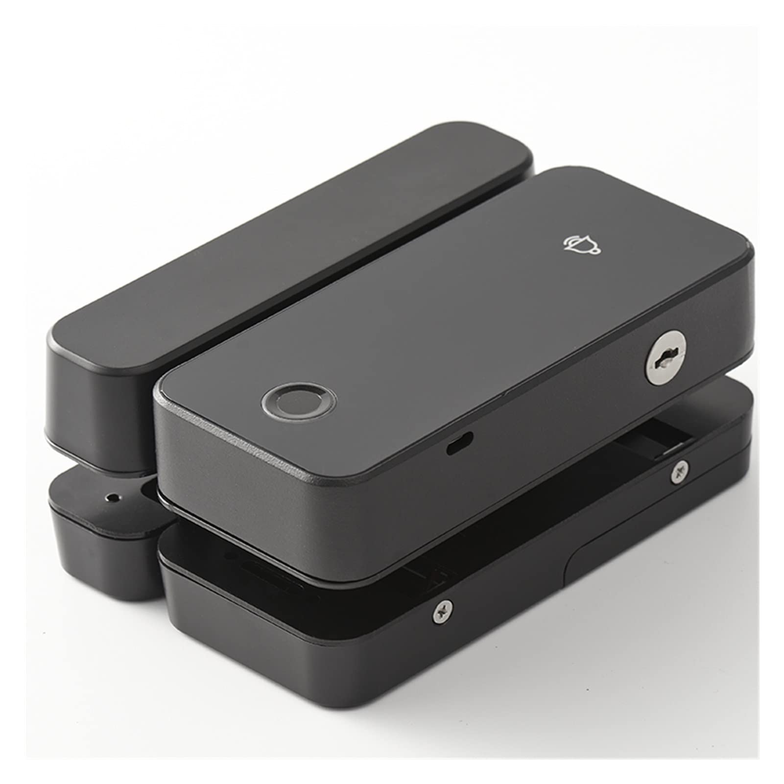 Bluetooth Smart Glass Drzwi Biometryczny blokada linii papilarnych IC. Kod karty Pilot App Oferujący Otwieracz do przesuwania(Type1(Two side glass)