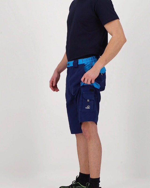 Pantaloncini Da Lavoro Uomo BRAVE - Rinforzati Poliestere 600D, Con Tasche Multifunzionali - 35% Cotone 65% Poliestere - Foto 8