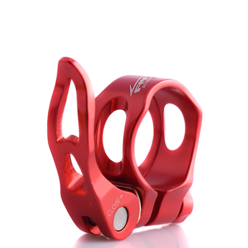 Upanbike Red Aluminum Alloy Bike Seatpost Clamp Hollow Quick Release 31.8Mm 34.9Mm Tube Clip