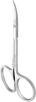 Staleks Expert 20 Type 2 Professional Cuticle Scissors Medium Curved Handles Classic Curved Blades for Effortless Cuticle Trimming