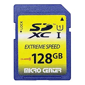 Micro Center 128GB SD Card SDXC Class10 Flash Memory Card