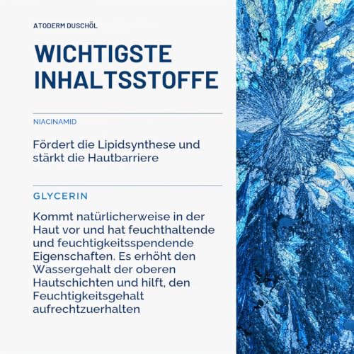 BIODERMA Atoderm Duschöl - beruhigende, reizlindernde Reinigung - sofortiges Wohlbefinden und 24 Stunden Feuchtigkeitsversorgung… – Ansicht 6