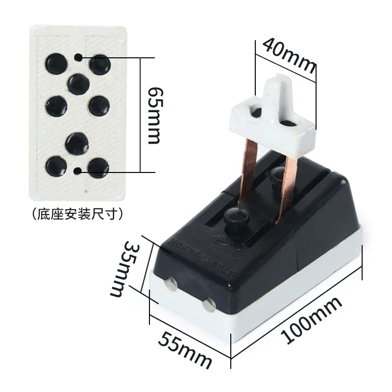 Open Type Load Switch 63a 32a 16a 10a/2p Single Throw Ceramics Knife - (Color: 32A)