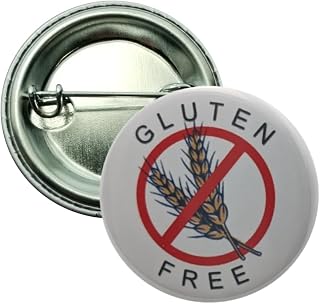 Celiac Disease pin - Gluten Free (no wheat) - small, 1.25" - pack of 12 pinback buttons