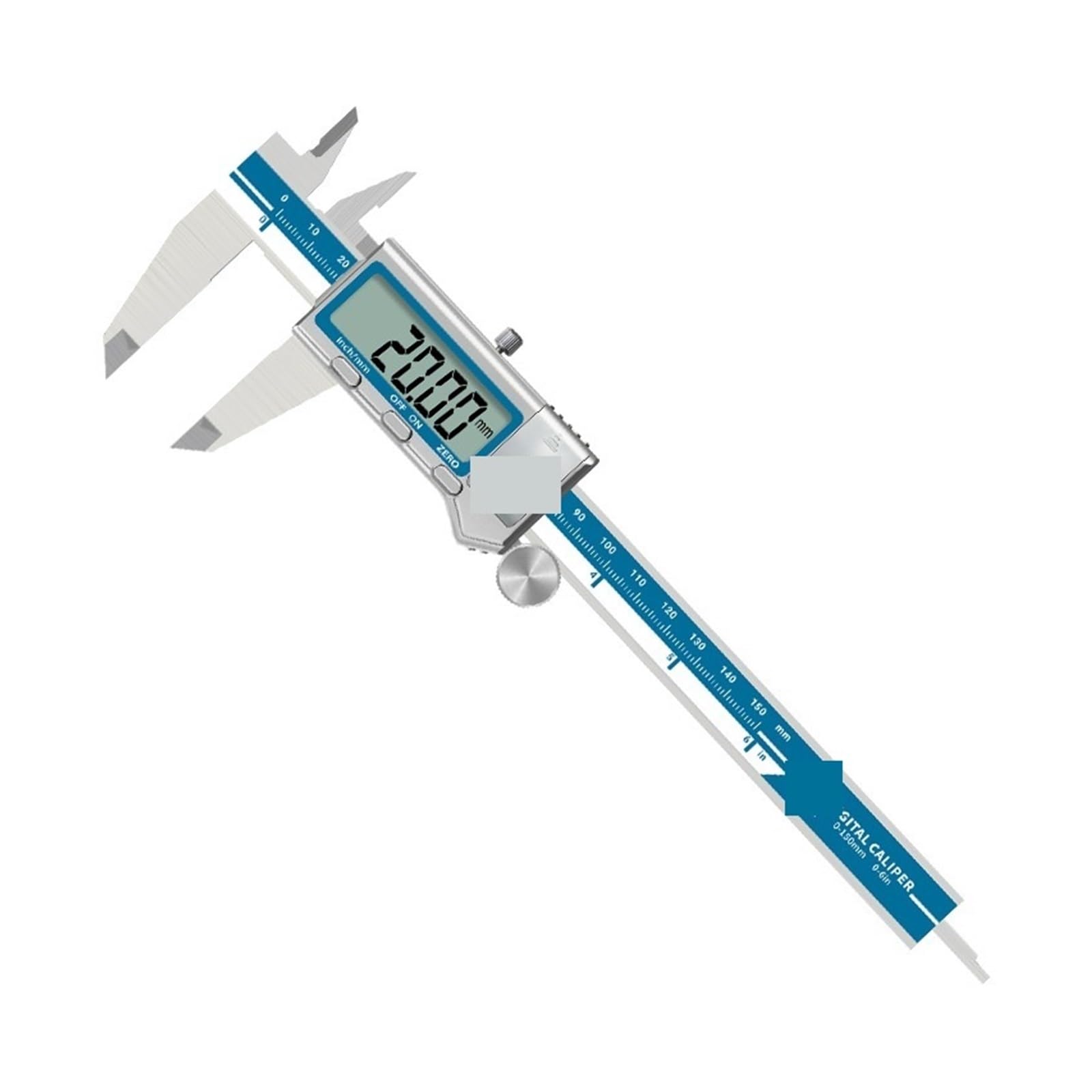 micrometro digitale lcd, Calibro a corsoio digitale in acciaio inossidabile da 150 mm, strumento di misurazione elettronico ad alta precisione, calibri strumento di misurazione