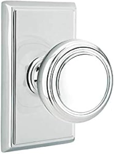 Emtek Juego de privacidad, roseta rectangular, perilla Norwich, bronce aceitado US10B