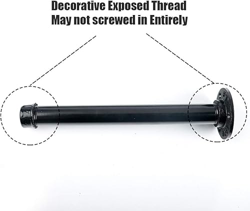 Miniatura 6 de Estante industrial de la escalera del tubo Estante de exhibición rústico vintage estante flotante del paño estante de la esquina de la barra de la