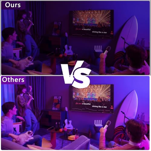 Image of 48W LED Black Light Bar with Remote and Switch,Blacklight Bars with Plug and 6.5ft Cord,Black Light for Glow Party,Halloween,Bedroom,6 Pack