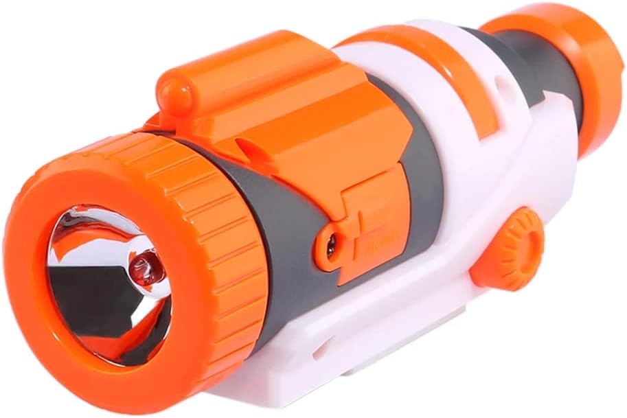 Plastic Tactical Flashlight for Nerf Modify Toy Nerf Gun Modulus Regulator Toy Gun, Modified Part Tactical Flashlight, Blue Light