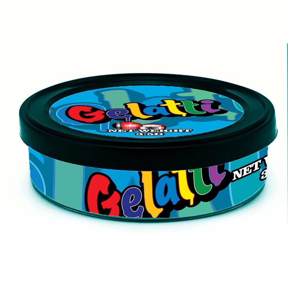 Self-Seal Cali Tin Can with Ring Lid and Labels, Side Stickers, Pressitin Stickers, Tin Tuna Can - No Tools Needed - 100ml/3.5g