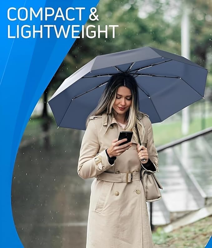 Image of SKYTONE Umbrella, Strong Compact & Easy Auto Open /Close For Sun-Wind and Rain UV Large Size Windproof Foldable For Men Women Kids Boys Girls