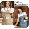 Server Book for Waitresses, Leather with Zipper Pocket, Retro Checkerboard Design Guest Check Holder Organizer for Restaurant Waitstaff (Green) #5