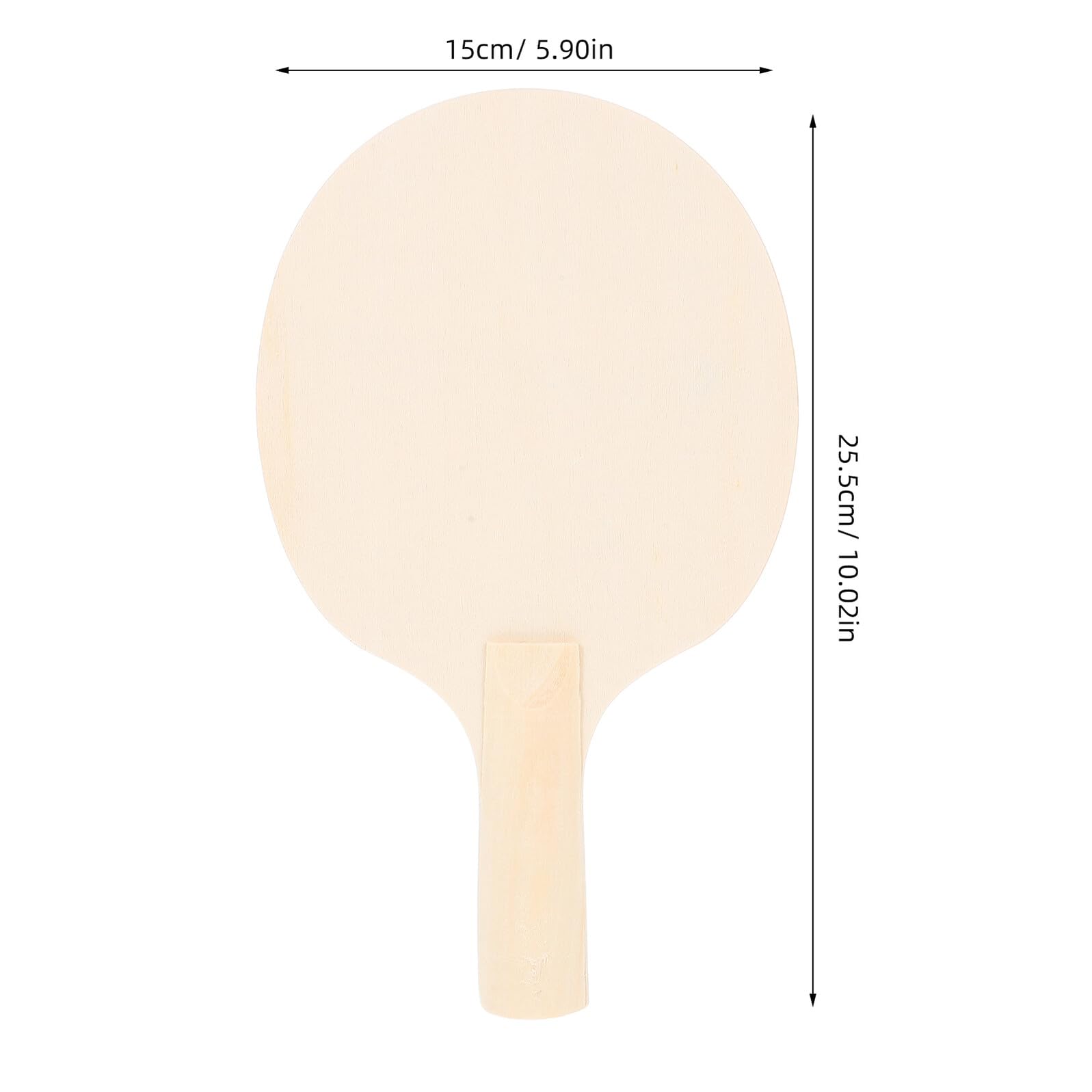 Racchetta da Ping-pong in Legno Grezza 10 Pezzi Beige | Finitura Non Verniciata, Presa Liscia, Decorazioni Scuola, Sessioni Sportive in Famiglia e Scuola Stile Casuale