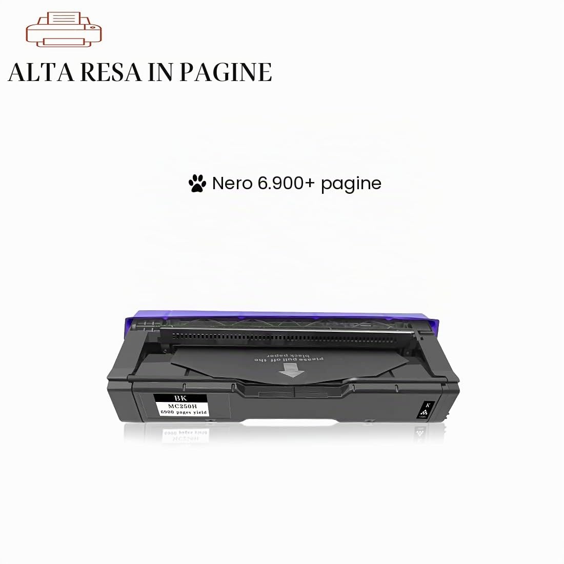 Compatibile Cartuccia di Toner per Ricoh M C250FWB P C301W Stampanti, 6900 Pagine，408336 ( Nero )