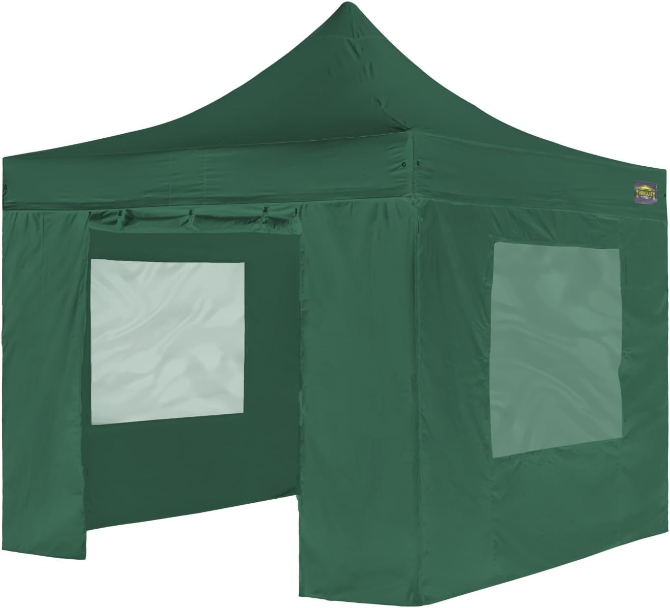 HERCULES GAZEBO® HEAVY COMMERCIAL QUALITY HEX 50 ALUMINIUM 3m x 3m 500gsm POLYESTER - FLAME RETARDANT - COLOUR GREEN