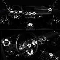 Vista 6 de Pursuestar Bling Bling - Cubierta para interruptor de control de encendido con botón de cristal, accesorios para el interior del automóvil