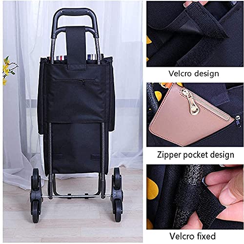 Trolley 6 Räder Multifunktionaler Gepäckwagen Klappbar Stow Away Design Festival Einkaufstrolley Tasche Treppe… – Bild 5