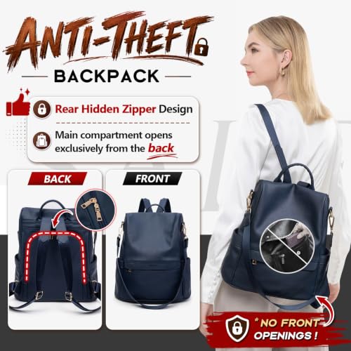 Image of CHERUTY Women Backpack Purse PU Leather Anti-theft Casual Shoulder Bag Fashion Ladies Satchel Bags