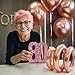 Eploger 80th Birthday Decorations for Women,80th Anniversary Decorations,Rose Glod Glitter Number 80,80th Birthday Centerpieces for Table Decorations