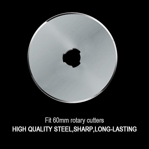 Miniatura 29 de HEADLEY TOOLS Cuchillas rotativas de 1.77 pulgadas (1.772 in), paquete de 10 unidades para Olfa, Fiskars, hoja giratoria de repuesto