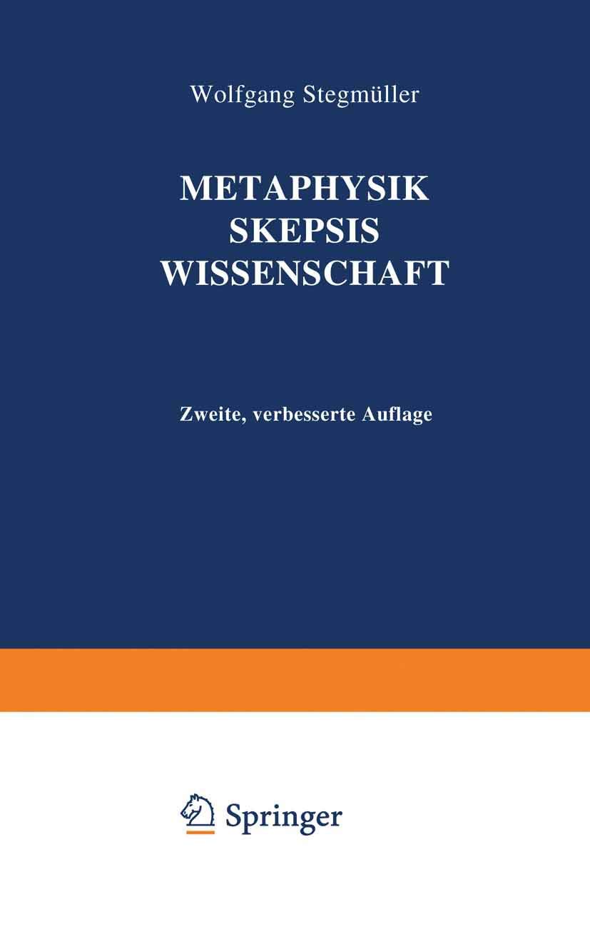 Metaphysik Skepsis Wissenschaft