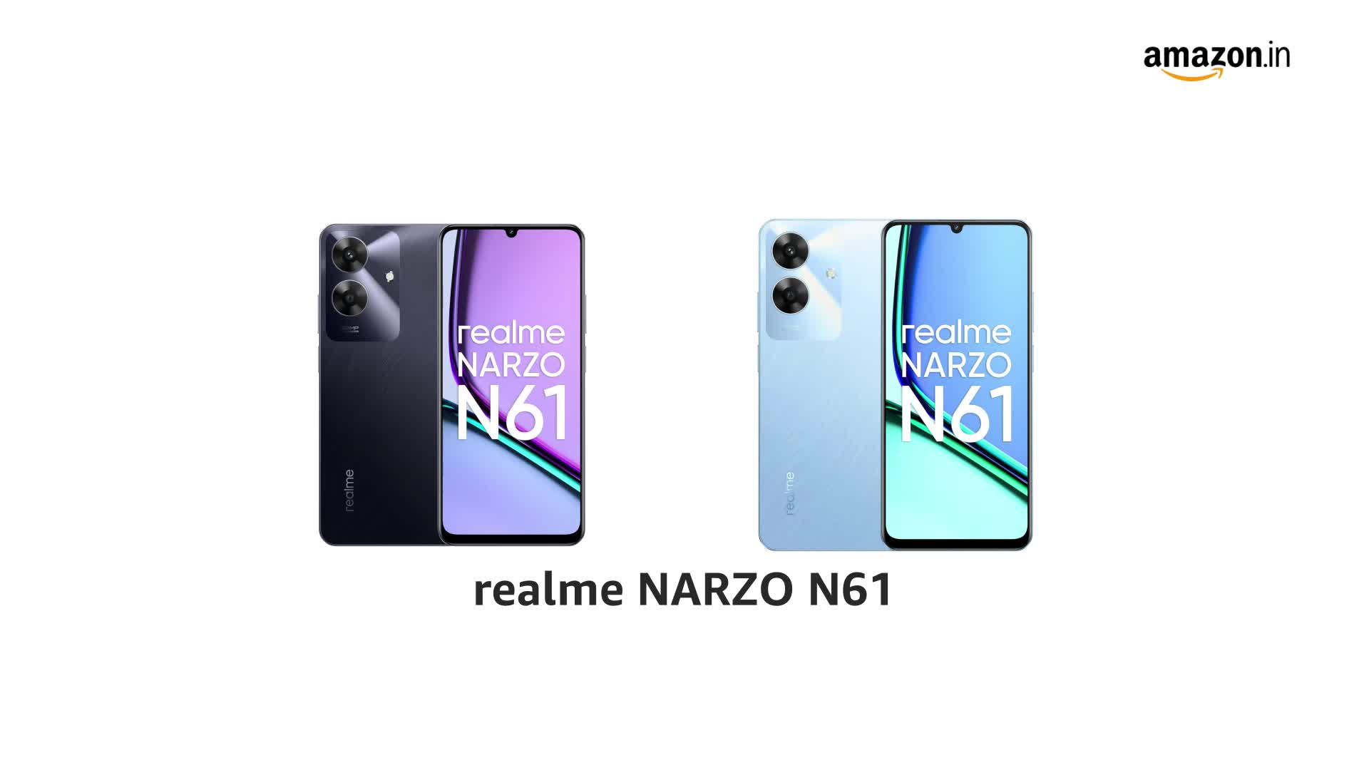 realme NARZO N61 (Marble Black,6GB RAM+128GB Storage) 90Hz Eye