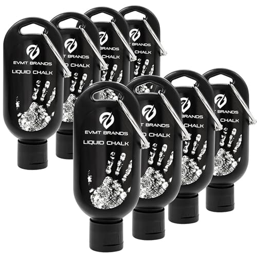 Image of EVMT Brands Liquid Chalk, Mess Free Gym Chalk for Weightlifting, Gymnastics, Rock Climbing, Dancing. Sweat Resistant and Long Lasting for Stronger Grip.