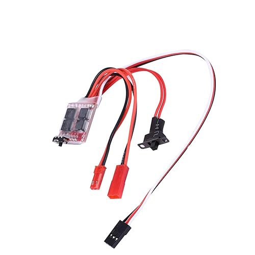 Miniatura 5 de Drfeify RC Modelo ESC, RC Car Boat 20A cepillado controlador electrónico de velocidad con freno para 130180260280380 soporta motor