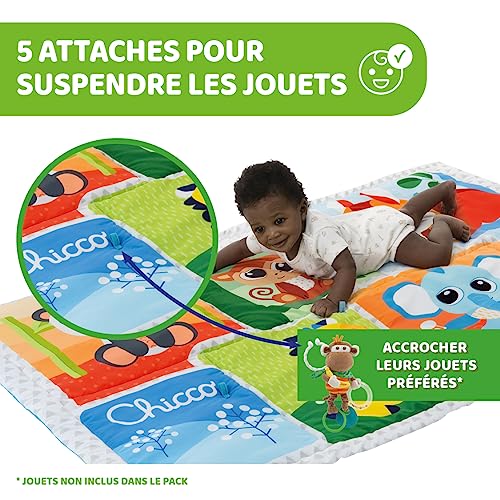 Chicco Tapis de la forêt Tapis de Jeu pour Enfants avec Animaux de la Forêt Tapis Extra Large 135 x 90 cm Doux et Coloré Jouet pour Enfants 0+ Mois Version 2021 - vue 8