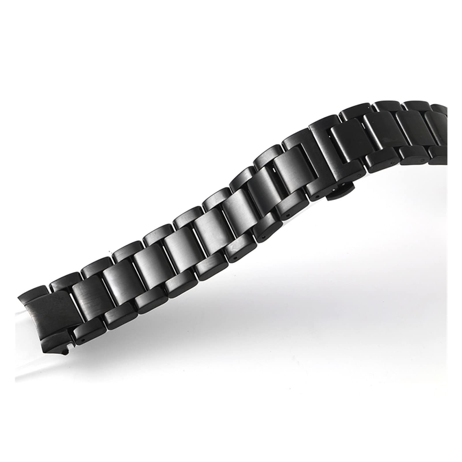 Bracelet de Montre 20/22mm adapté pour Gear S3 Bracelet en Acier Inoxydable Solide extrémité incurvée Bracelet de Remplacement Poignet Frontier Classique
