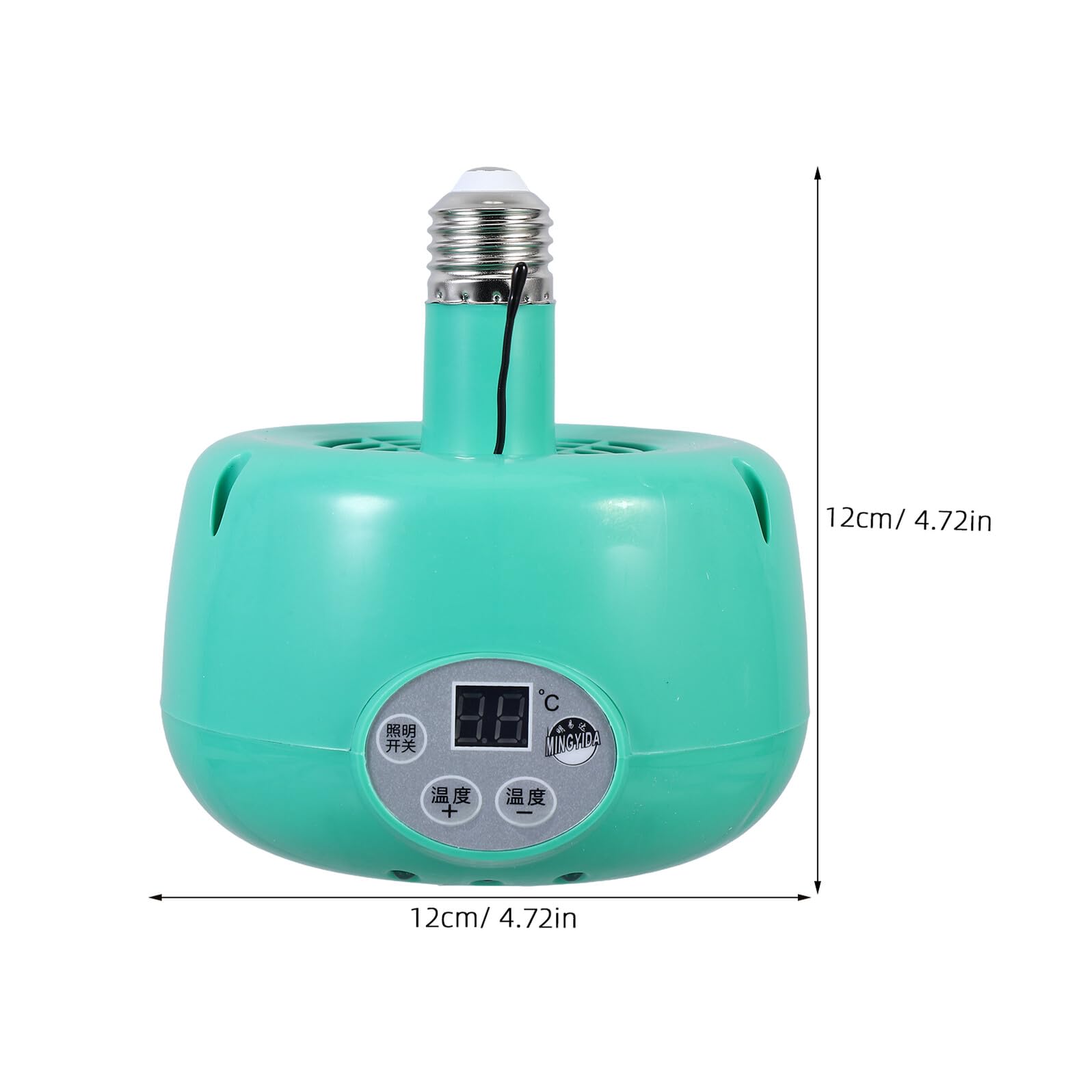 Abaodam Lampada Riscaldante per Rettili 1 Pezzo Emettitore Plastico | Colore Verde, Temperatura Intelligente, Alta Efficienza Termica, per Terrario di Rettili e Uccelli