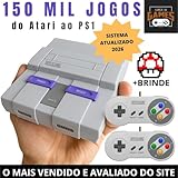 Mini Console Retro Super Nintendo com 150 mil jogos + 2 Controles Super 3D Games [video game] [video game]