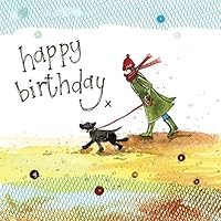 ALEX CLARK Happy Birthday Windy Weather Card