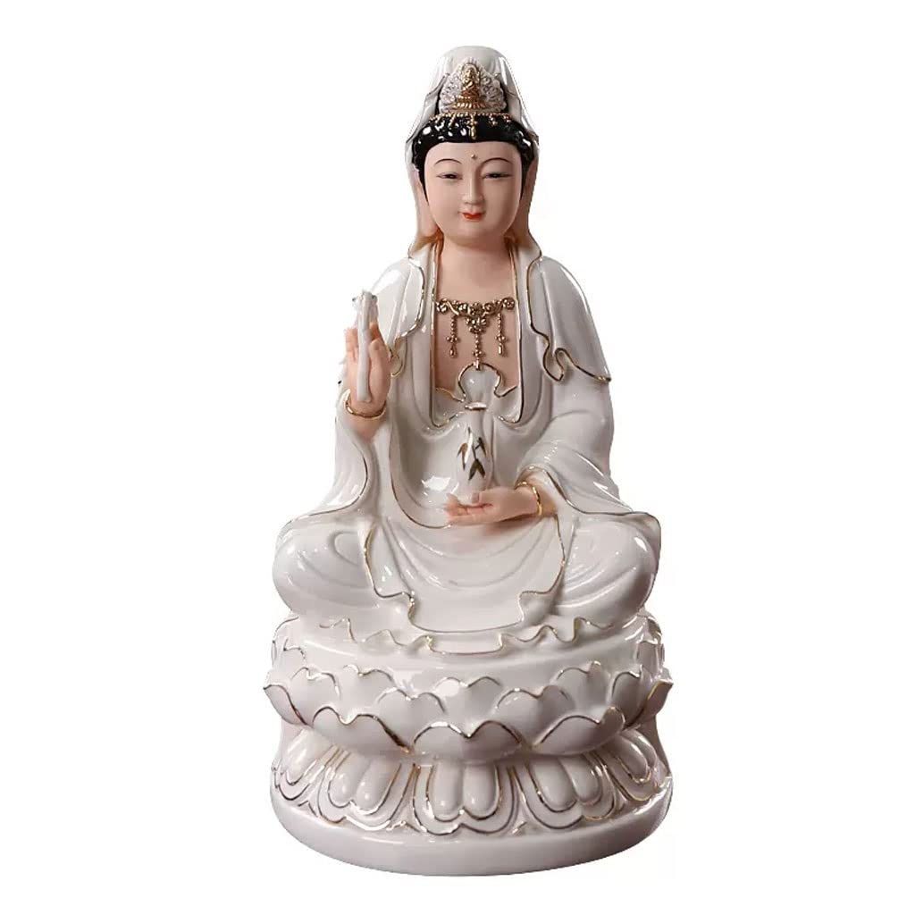 Bouddha Avalokitesvara statue de jardin céramique zen L