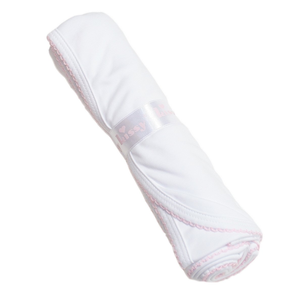 Kissy KissyBasic Blanket - White Pink-One Size