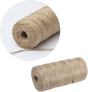 Tofficu 2pcs Jute Jute Ribbon Jute String Craft Jute Rope Twine to Weave Artificial Jute Twine Rope String