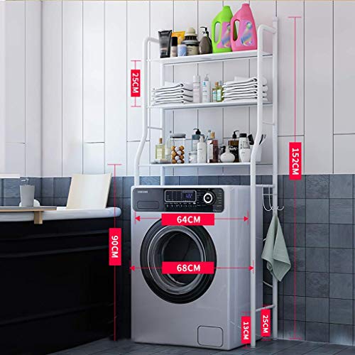 Stehen Regaleinheiten DREI-Schicht Waschmaschine Ständer, Stand-Alone-Waschmaschine Rack, Balkon Trommelwaschmaschine Ständer, Bügeleisen