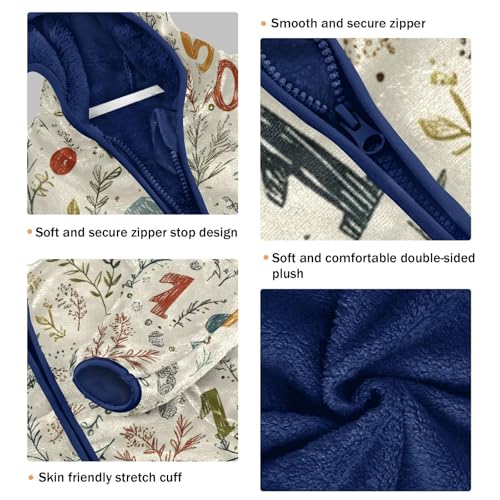 Hand-painted No. Girls Fleece Jacket Girls Fall Jacket Girls Zip Up Hoodie Girls Sherpa Jacket 2-10T3