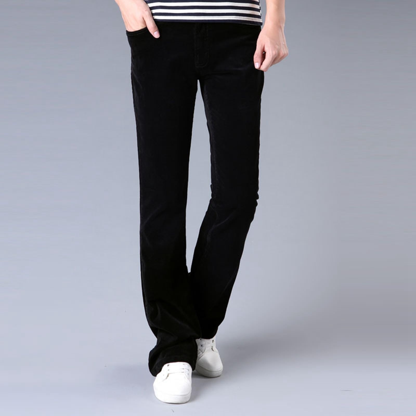 Pantalones Hombre Cargo Algodón Chino Correr Recto Casual Primavera Corte Slim Cintura Elástica Transpirable Cómodo Tendencia Diario Ciudad A22