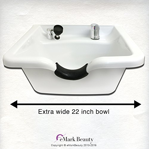 Extra Wide Shampoo Bowl White Abs Plastic Salon And Spa Hair Sink Beauty Salon Equipment Tlc-W22 #TOP1