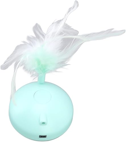 Miniatura 8 de Juguete para gatos, paquete de bolas móviles automáticas, juguetes de plumas para gatitos, hazlo tú mismo, mascotas inteligentes y eléctricas para