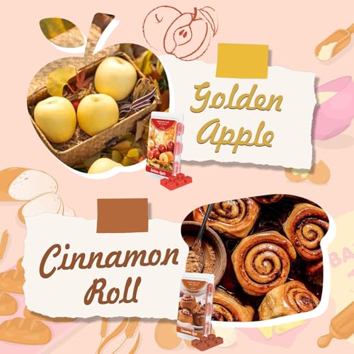 Image of SCENTORINI SCENTORINI Wax Melts, 4 Cinnamon Roll & 4 Golden Apple Scent