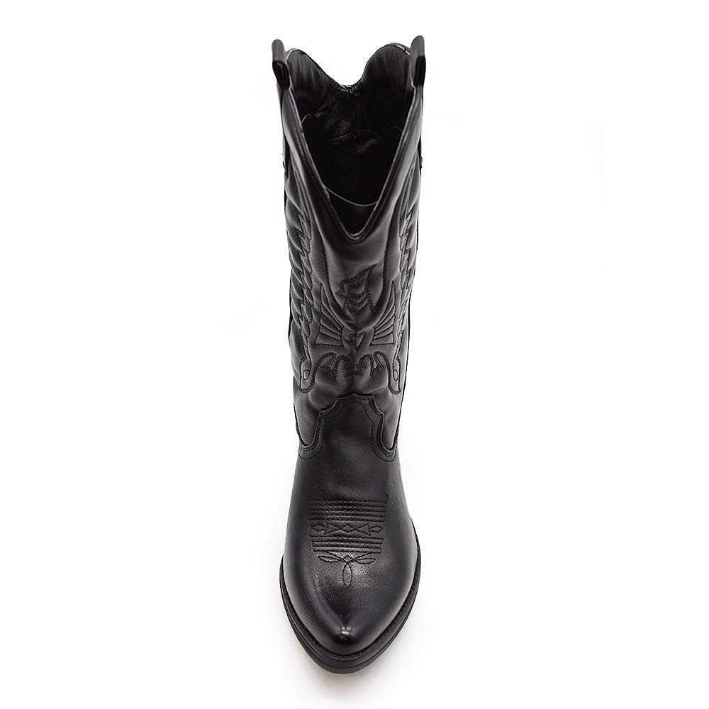 Botas tejanas de mujer, estilo vaquero western con punta, camperas étnicas DT-16 Size: