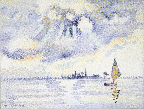 Tableau lagon Henri Edmond Cross pour créer un salon chaleureux et zen